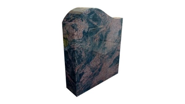 Korkeus 60 cm, leveys 48 cm, vahvuus 15 cm Puoliserpentiinikaarellinen musta tai punainen hautakivi Pintakäsittelyt: Etupinta, sivut ja päällinen hiottu Useimmille uurnahautapaikoille soveltuva koko, suunniteltu 2-4 henkilön nimitiedoille Tarjouskivi edullisesti.