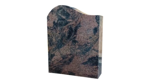 Korkeus 60 cm, leveys 48 cm, vahvuus 15 cm Puoliserpentiinikaarellinen musta tai punainen hautakivi Pintakäsittelyt: Etupinta, sivut ja päällinen hiottu Useimmille uurnahautapaikoille soveltuva koko, suunniteltu 2-4 henkilön nimitiedoille Tarjouskivi edullisesti.