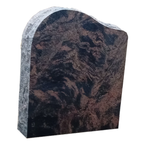 Korkeus 70 cm, leveys 60 cm, vahvuus 15 cm Pintakäsittelyt: Etupinta hiottu, sivut ja päällinen louhittu. Väri: Punainen