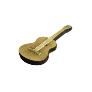 Pronssinen hautakivikoriste kitara