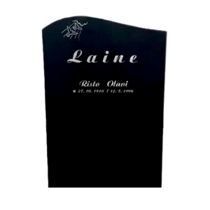 Korkeus 60 cm, leveys 40 cm, vahvuus 15 cm. Etupinta, sivut, päällinen hiottu ja tausta sahattu.