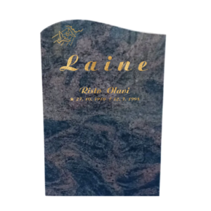 Korkeus 60 cm, leveys 40 cm, vahvuus 15 cm. Etupinta, sivut, päällinen hiottu ja tausta sahattu.