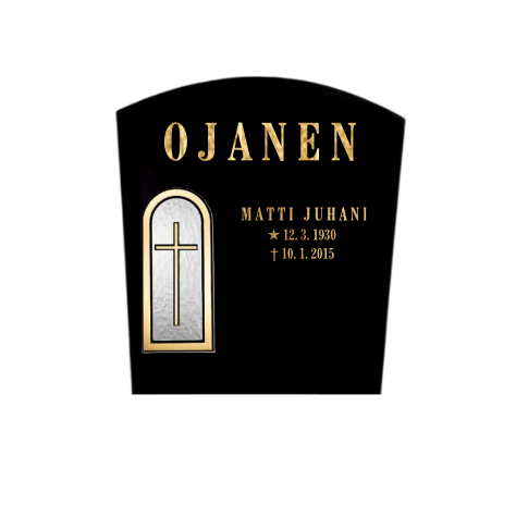 Korkeus 62 cm, leveys 55 cm, vahvuus 15 cm. Etupinta, sivut sekä päällinen hiottu ja tausta sahattu.